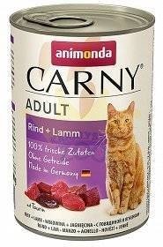 ANIMONDA Cat Carny Adult skonis: jautiena ir ėriena 6x400g 