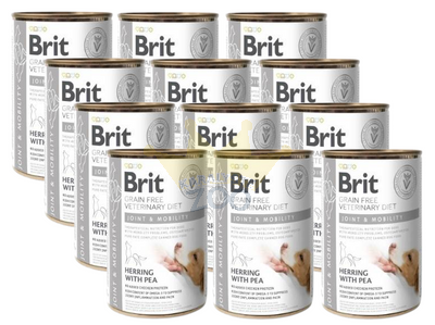 BRIT GF Veterinary Diets Dog Joint &Mobility 10x400g šlapio šunų ėdalo