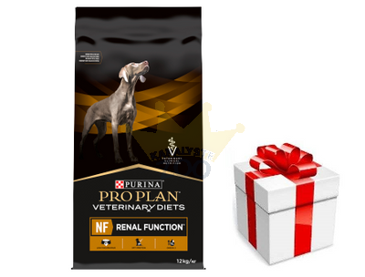 PRO PLAN Veterinary Diets NF Inkstų funkcija Sausas šunų maistas 12kg + STAIGMENA ŠUNUI
