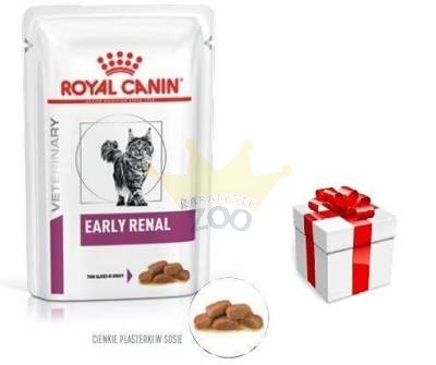 ROYAL CANIN Cat Early Renal 12x85g  paketėlis  + STAIGMENA KATEI
