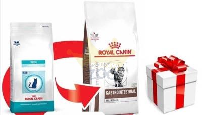 ROYAL CANIN Skin Hairball Gastrointestinal 400g + STAIGMENA KATEI