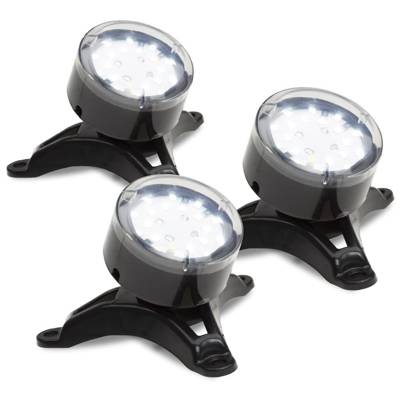  AQUAEL lempa LED vandens žibintų trio baltos spalvos