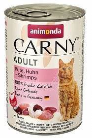 ANIMONDA Cat Carny Adult skonis: jautiena, kalakutiena ir krevetės 400g 