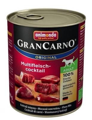 ANIMONDA GranCarno Adult Dog skonis: mėsos kokteilis 12x800g 