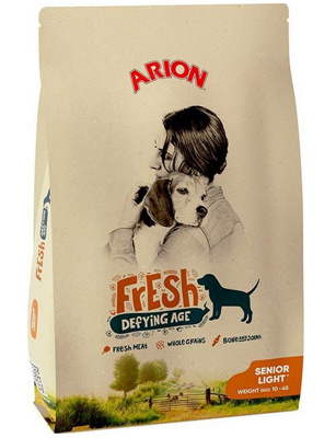 ARION Fresh Senior Light 12kg + Pet Nova Medvilninė virvė 17cm