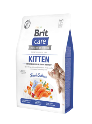 BRIT Care Cat Grain-Free Kitten Švelnus virškinimas ir stiprus imunitetas 7kg + Pet Nova meškerė su žuvimi NEMOKAMAI