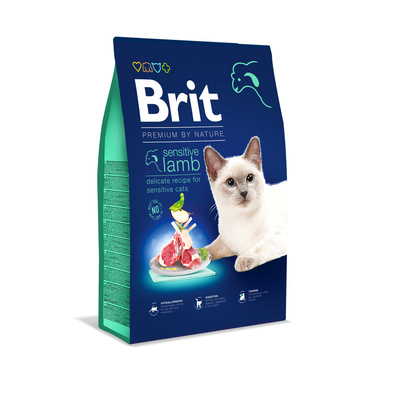 BRIT Cat Premium By Nature Sensitive Lamb 8kg + STAIGMENA KATEI