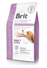 BRIT GF Veterinary Diets Dog Ultra-Hypoallergenic Insect 2kg  + STAIGMENA ŠUNUI