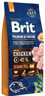 BRIT Premium By Nature Senior S+M 15kg + STAIGMENA ŠUNUI