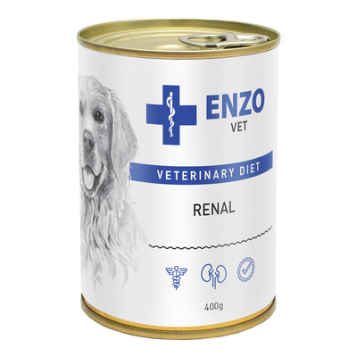 ENZO VET Inkstų dietos inkstų ligoms gydyti su jautiena šunims 32x400g