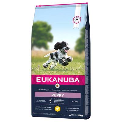 EUKANUBA Puppy&Junior Medium Breed 15kg