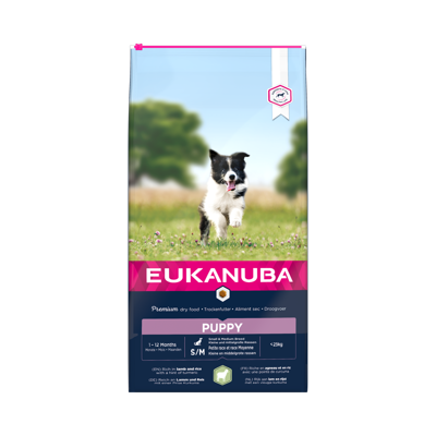 EUKANUBA Puppy&Junior Small/Medium Lamb&Rice 12kg