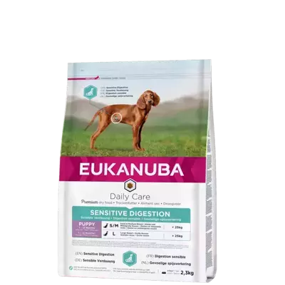 EUKANUBA Sensitive Digestion Puppy 2x2,3kg - 3% PIGIAU