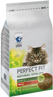 "Perfect Fit™ Natural Vitality" - sausas visavertis pašaras suaugusioms katėms su jautiena ir vištiena - 6kg