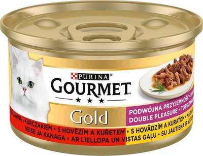 Purina Gourmet Gold su jautiena ir vištiena padaže 3x85g