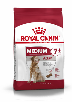 ROYAL CANIN Medium Adult 7+ 15 kg sausas ėdalas vyresniems 7-10 metų amžiaus vidutinių veislių šunims