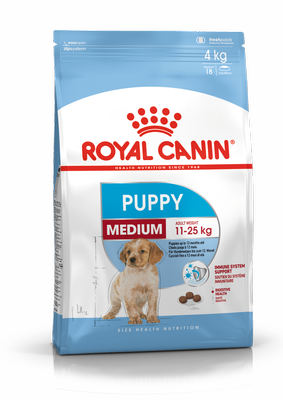 ROYAL CANIN Medium Puppy 15 kg sauso ėdalo šuniukams, nuo 2 iki 12 mėnesių, vidutinių veislių šuniukams
