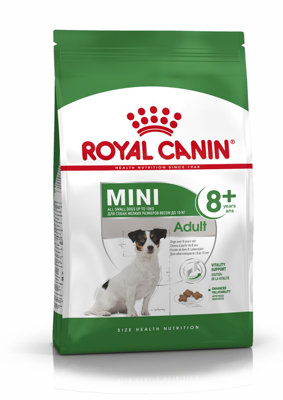 ROYAL CANIN Mini Adult 8+ 2 kg sausas ėdalas vyresniems 8-12 metų amžiaus mažų veislių šunims