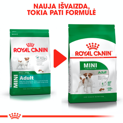 ROYAL CANIN Mini Adult 8kg +Advantix - šunims iki 4 kg (pipetė 0,4 ml)