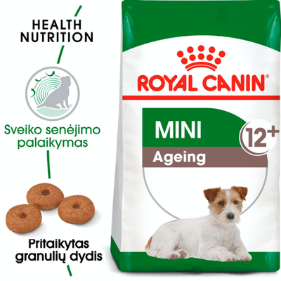 ROYAL CANIN Mini Ageing 12+ 3,5 kg sausas ėdalas suaugusiems vyresniems nei 12 metų amžiaus mažų veislių šunims