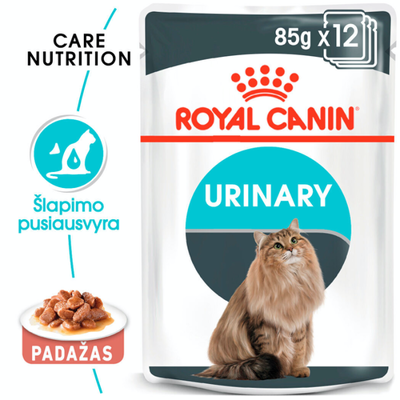 ROYAL CANIN Urinary Care 12x85g drėgno maisto padaže suaugusioms katėms, apatinių šlapimo takų apsauga