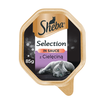 SHEBA® Selection 85g su veršiena - drėgnas kačių maistas padaže