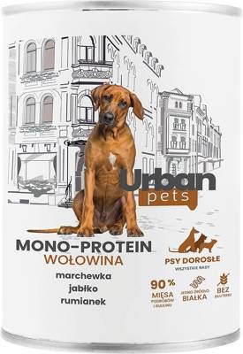 Urban Pets mono baltymų jautienos ėdalas šunims 6x400g