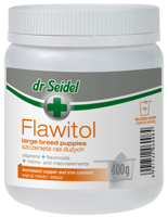 Dr. Seidel FLAWITOL didelių veislių šuniukams Vitaminų ir mineralų preparatas su vynuogių flavonoidais 400g
