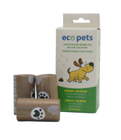 Eco Pets ekologiški maišeliai išmatoms 120 vnt. ( 8x15 vnt. ) 