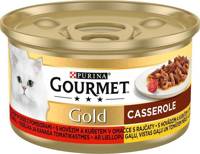 Purina Gourmet Gold su jautiena ir vištiena pomidorų padaže 85g