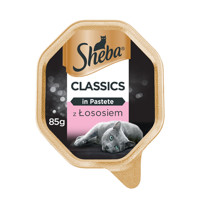 SHEBA® Classics 85g su lašiša - drėgnas kačių maistas paštete